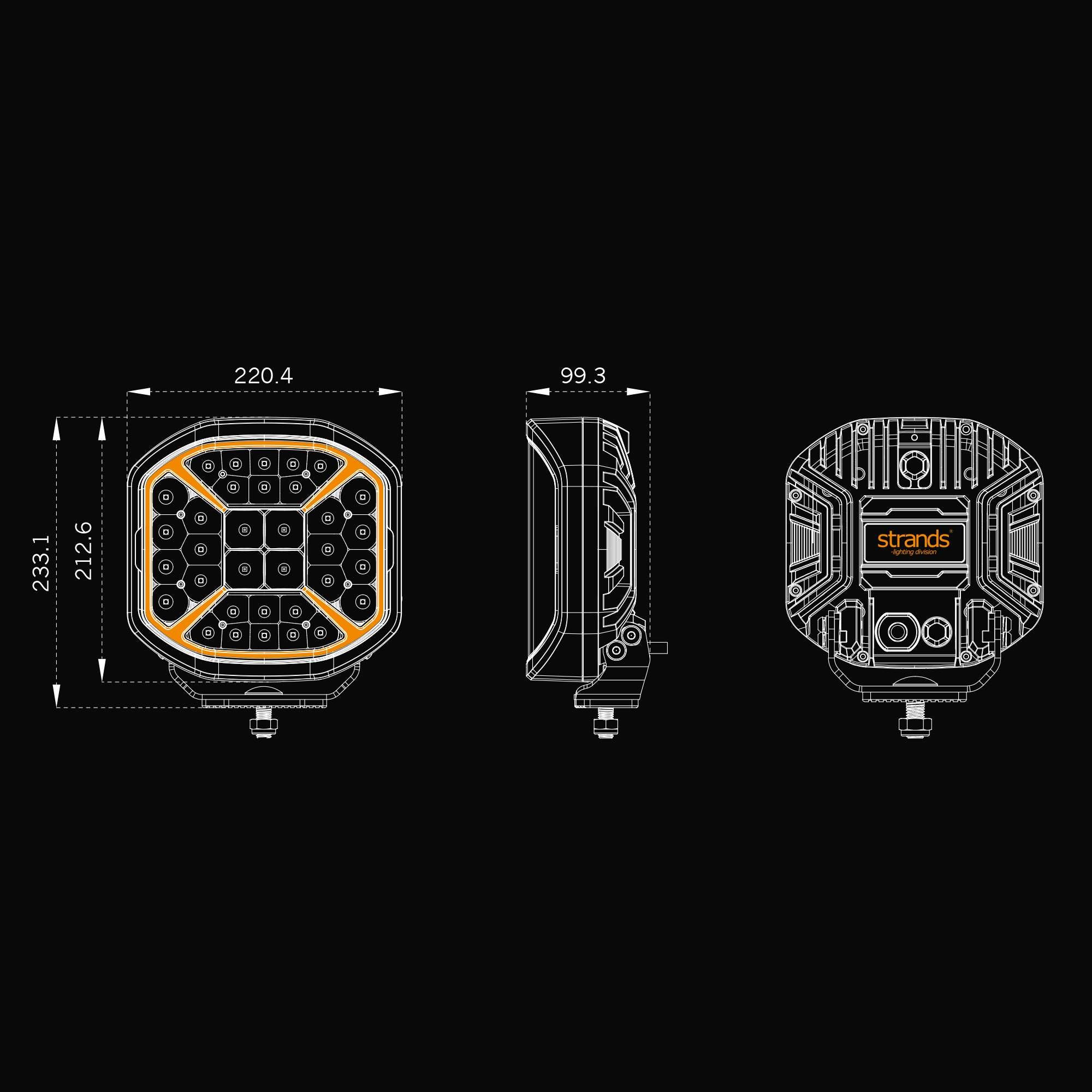 Strands SIBERIA X DRIVING LIGHT 9″