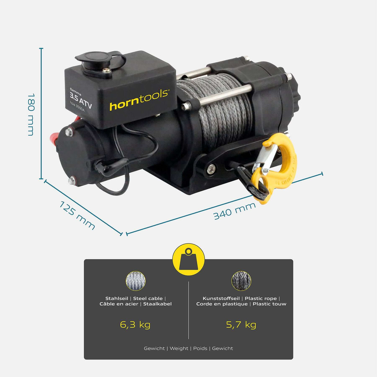 Elektrisk vinsch Gamma 1,6 ton