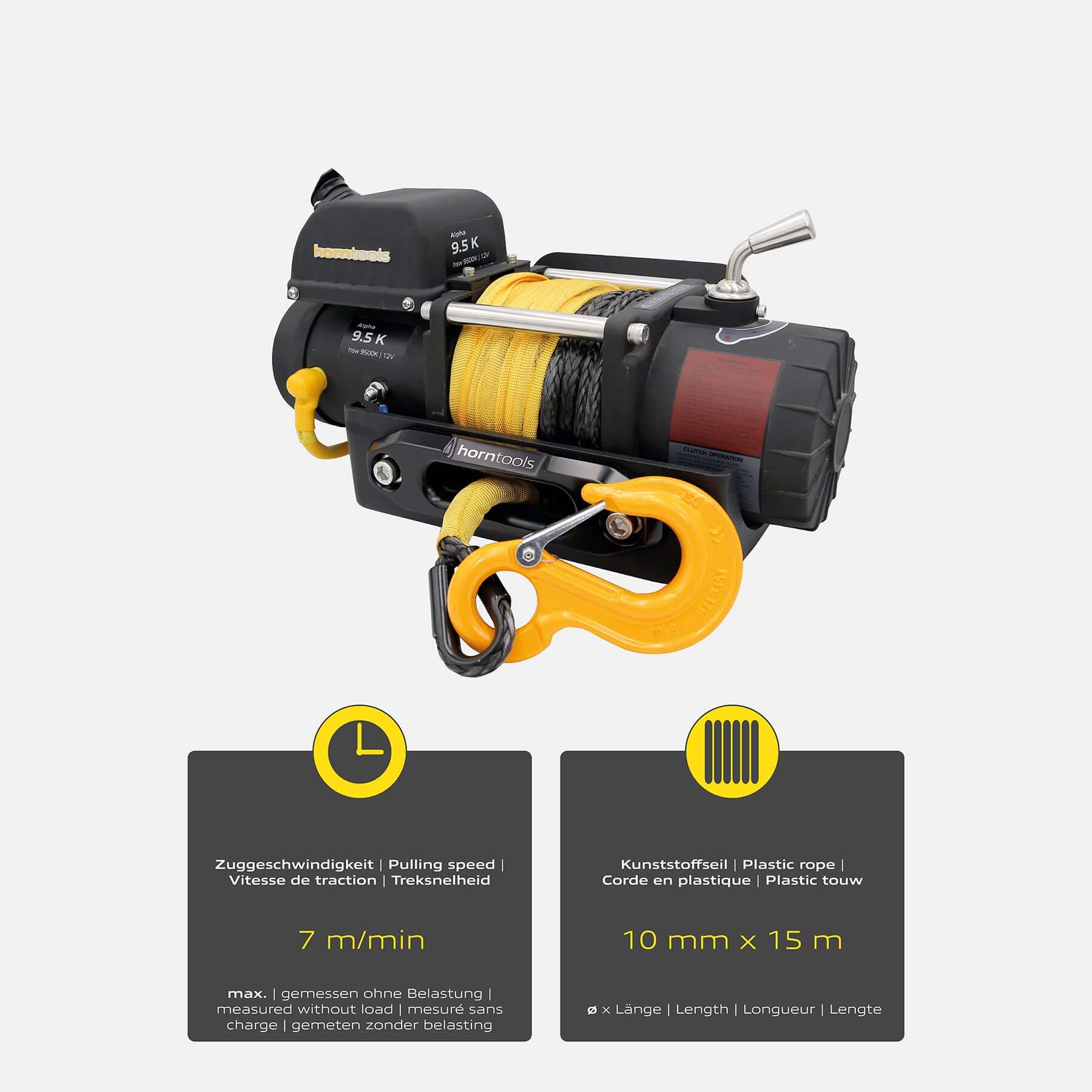 Elektrische Seilwinde 4,3 Tonnen Alpha Kompakt