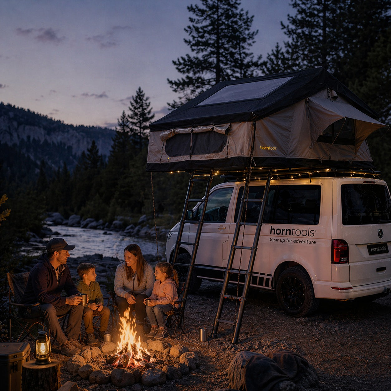 Elements Gen II roof tent for 4 people - 220 cm - color Midnight Stone