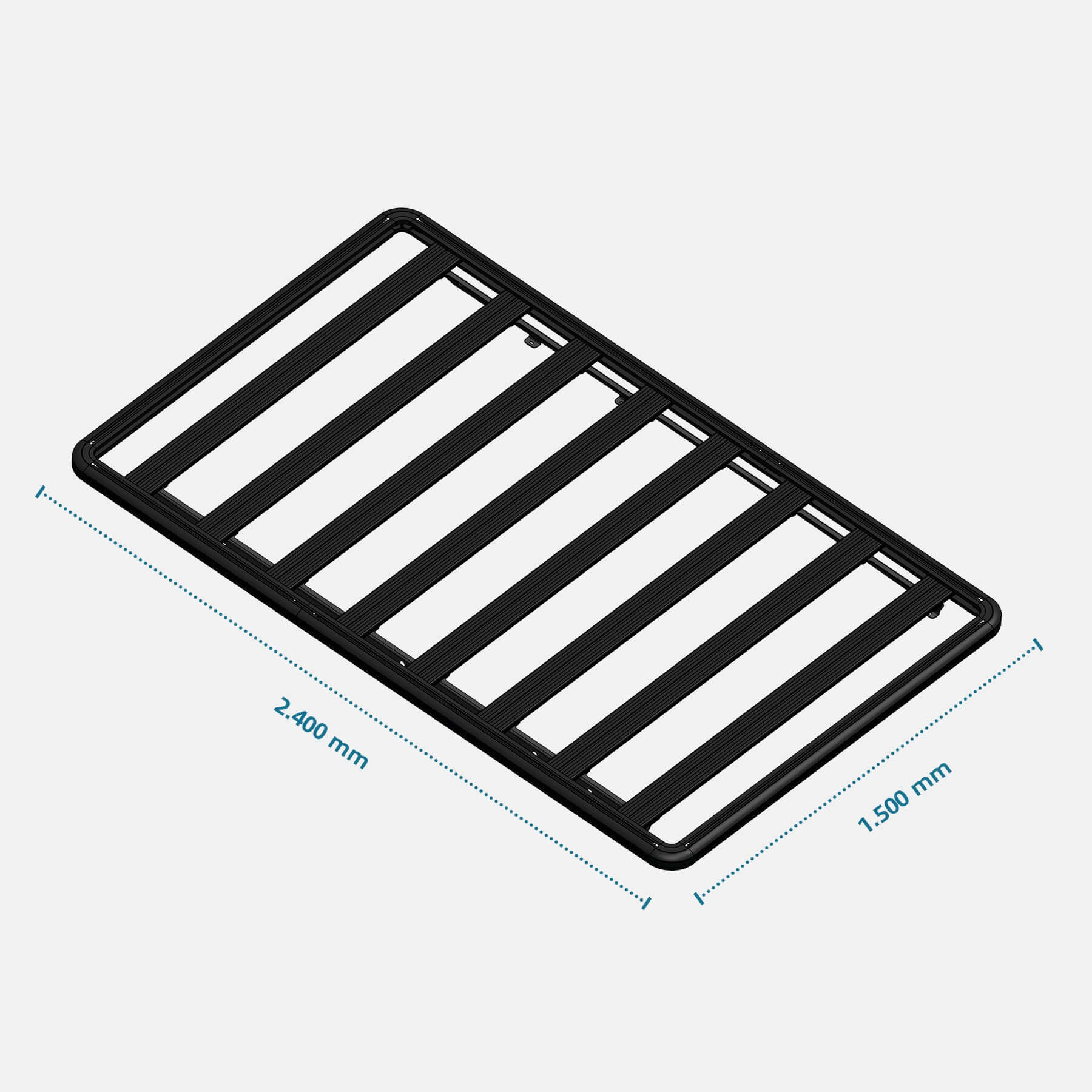 Dachträger ExRoof für Peugeot Expert L2, Citroen Jumpy L2, Opel Vivaro L2 & Toyota Proace L2