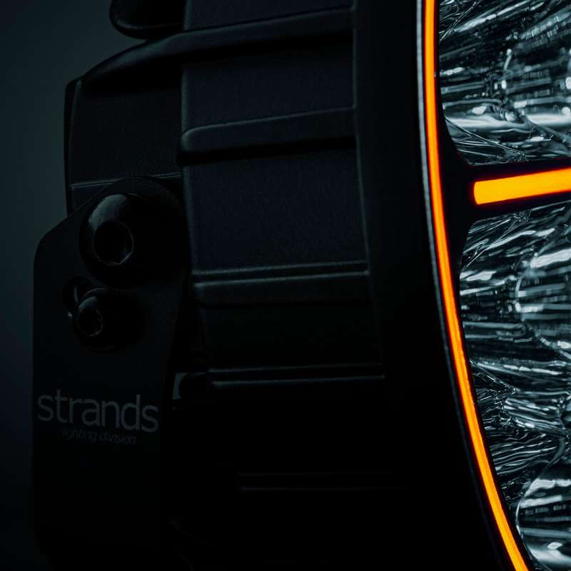 Strands Big Energy DRIVING LIGHT 9″ Orange / Weiß